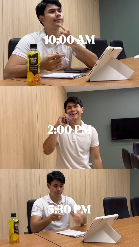 Instagram post by @gabbyasalvador for Minute Maid. Caption reads: [...] So I take a quick pause with the new Minute....