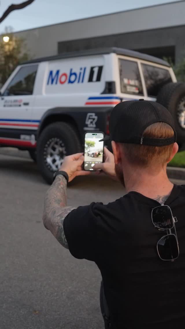 Instagram post by @chrisforsberg64 for Nissan USA. Caption reads: Headed to SEMA with our Y60 Nissan Patrol — a nod....