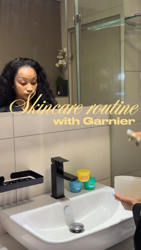 Instagram post by @dimpholetuma for Garnier. Caption reads: [...] life solider competition by buying any....