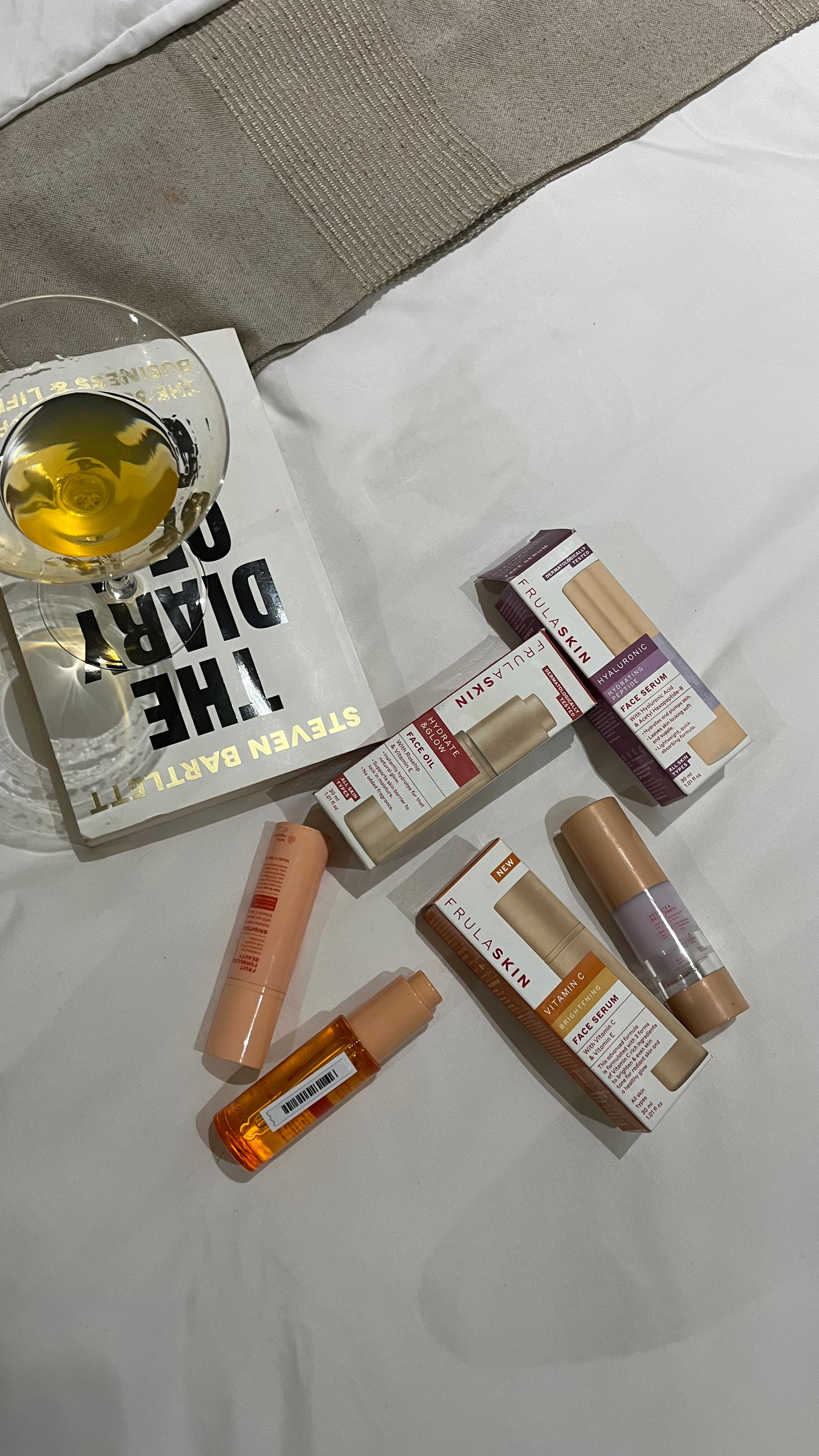 Instagram post by @noxiep_ for Frulabeauty. Caption reads: ✨ Skincare is self-care with @frulabeauty 🍃....