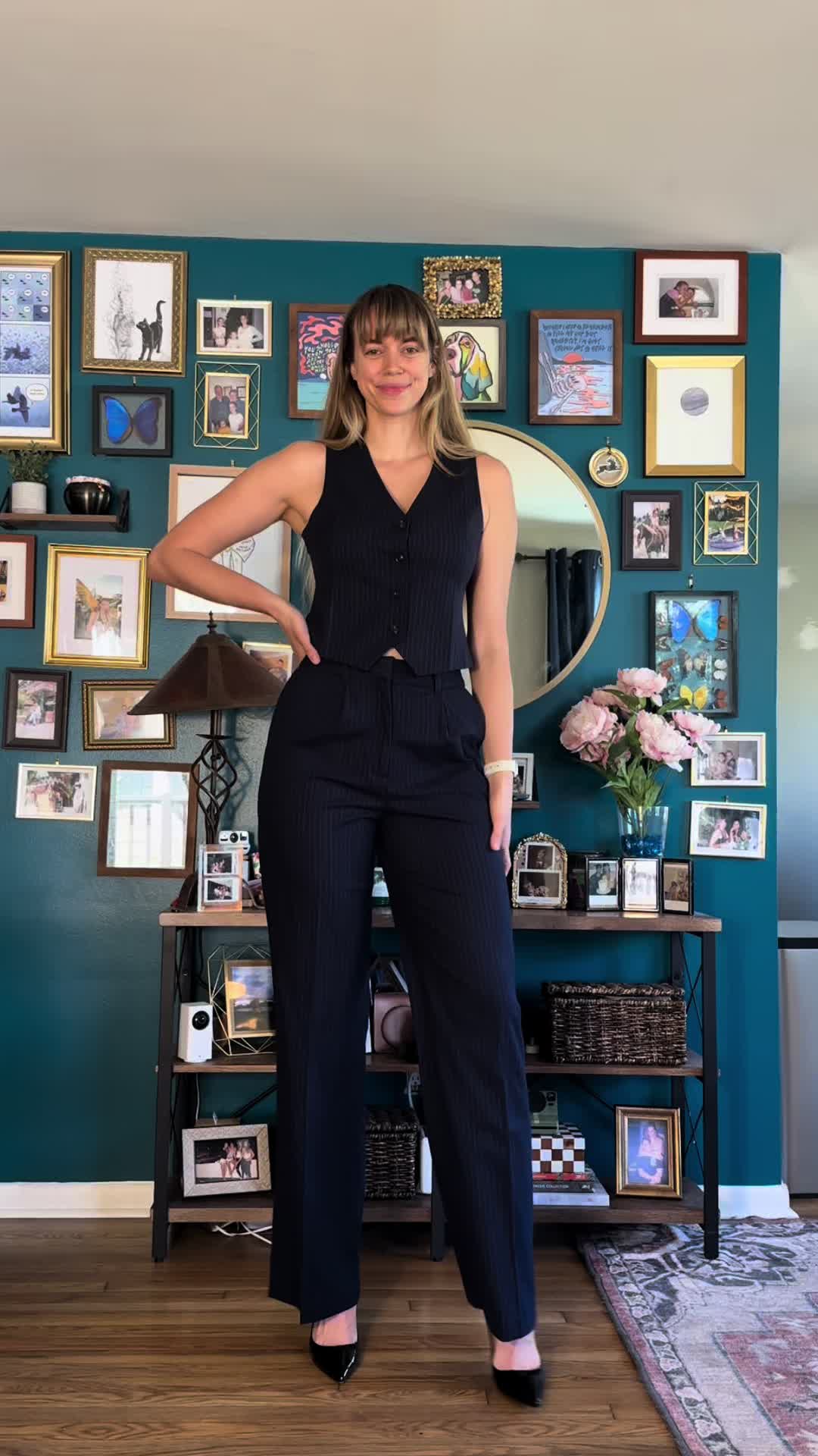 TikTok post by @natashaburnz for American Tall. Caption reads: [...] my long proportionf. Proud to be an....