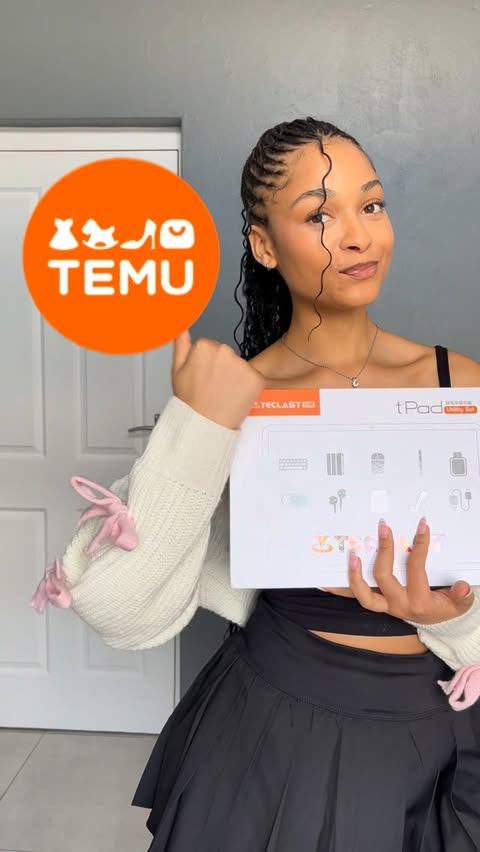 Instagram post by @bubbles.ntoto for Temu. Caption reads: [...]  bio 🔗 or searching for my unique code....