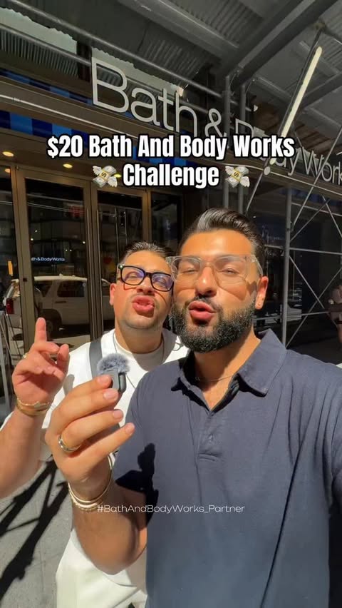 Instagram post by @paulreactss for Bath & Body Works. Caption reads: #bathandbodyworks_partner Let’s do a $20 challenge....