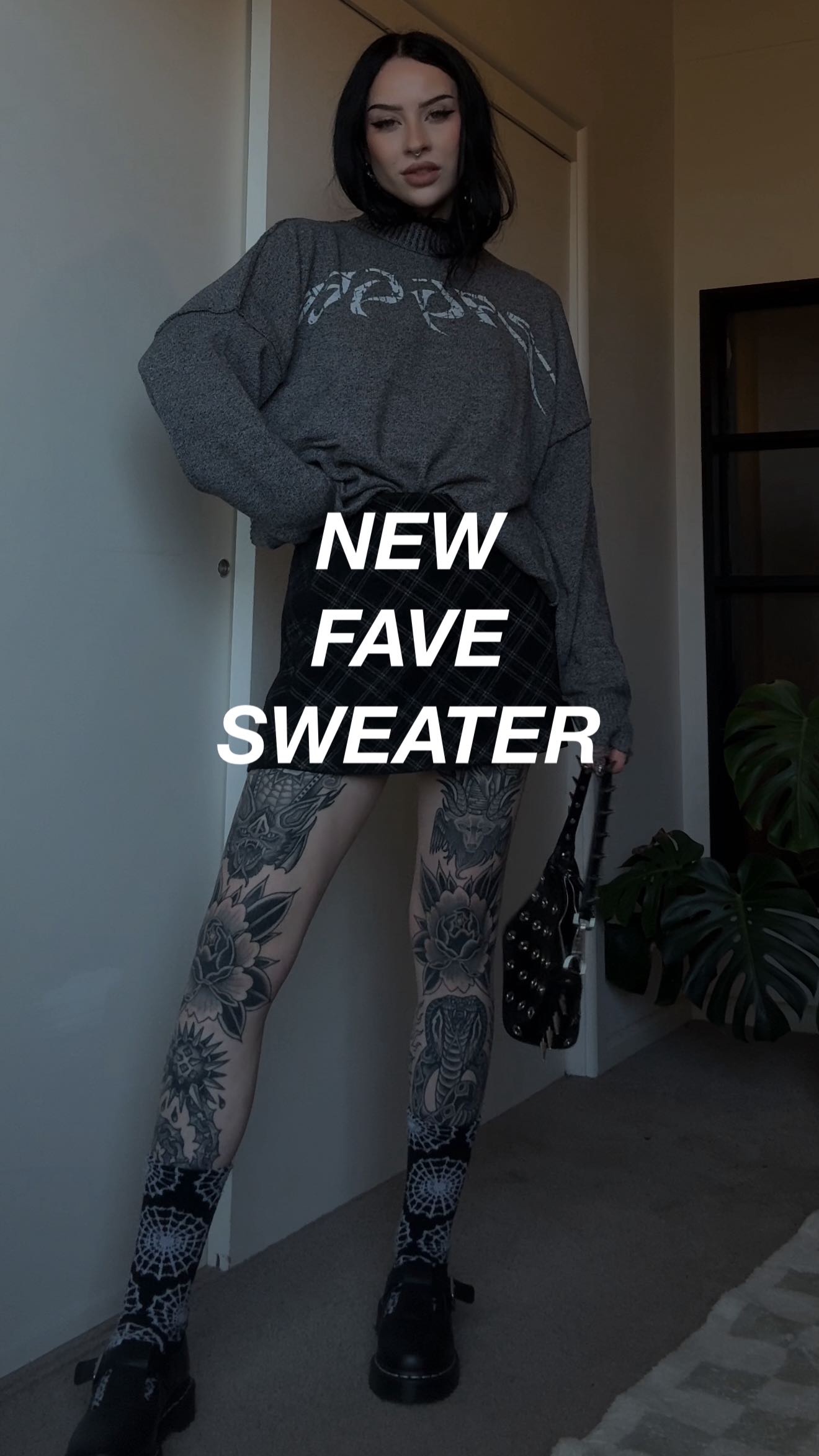 Instagram post by @itslilypod for Damaged Society. Caption reads: [...] bob with any day 
-
-
Sweater from....