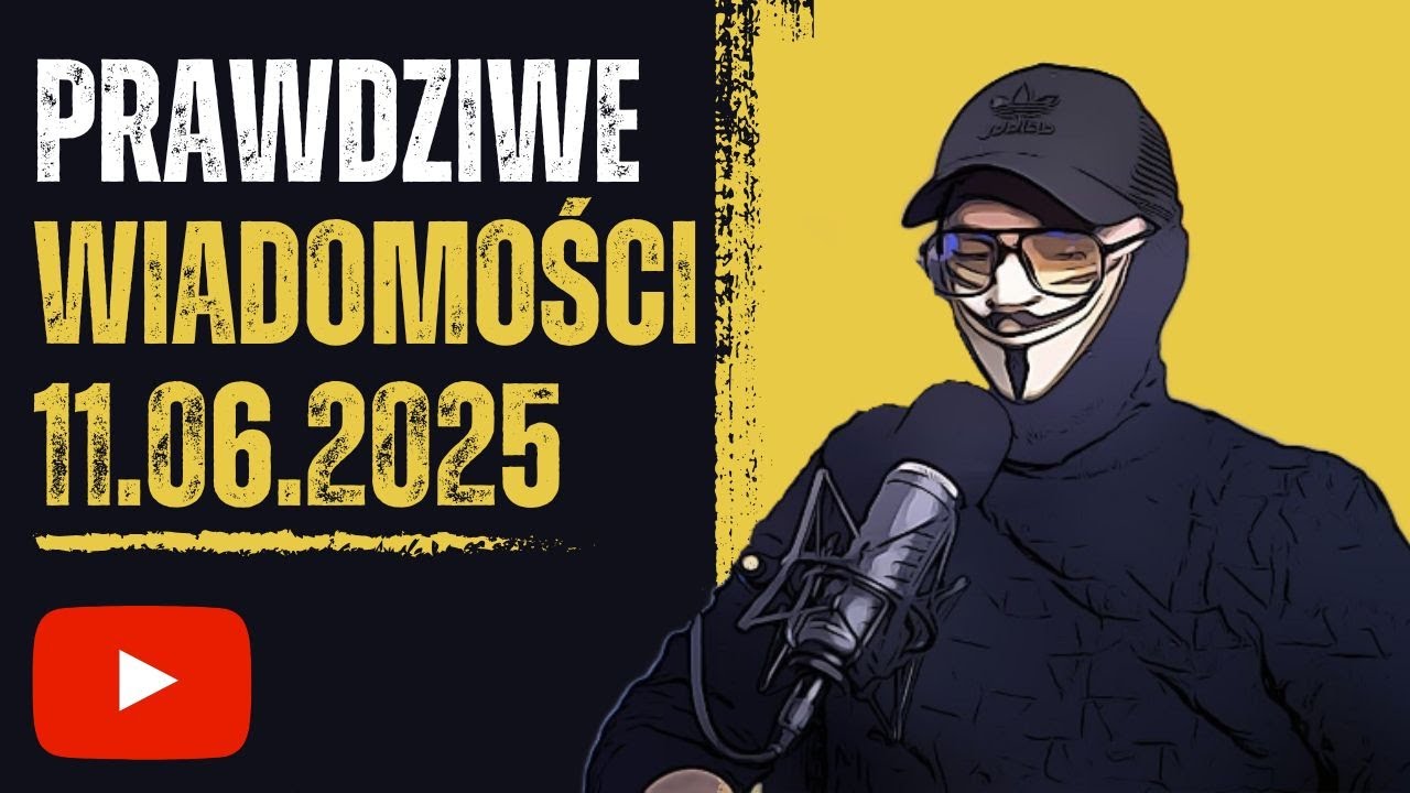 YouTube post by @PhilKonieczny for Ledger. Caption reads: PRAWDZIWE WIADOMOŚCI 11.06.2025.