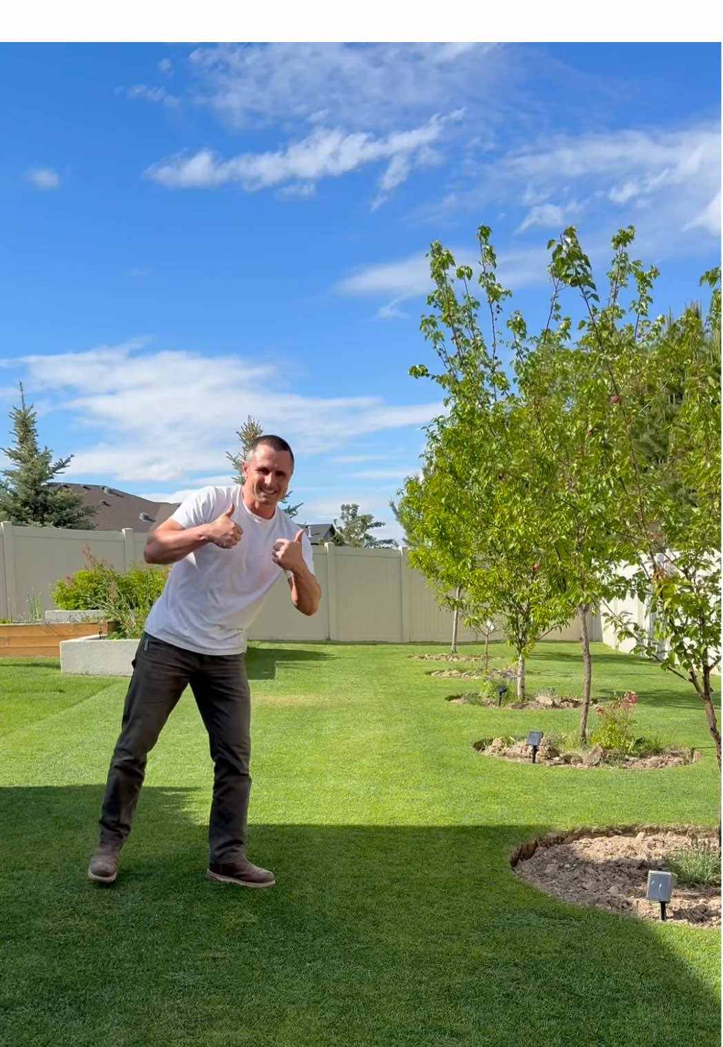 TikTok post by @daveystruggle for Jobber. Caption reads: After you turn 30 #lawn @Jobber #sponsored .