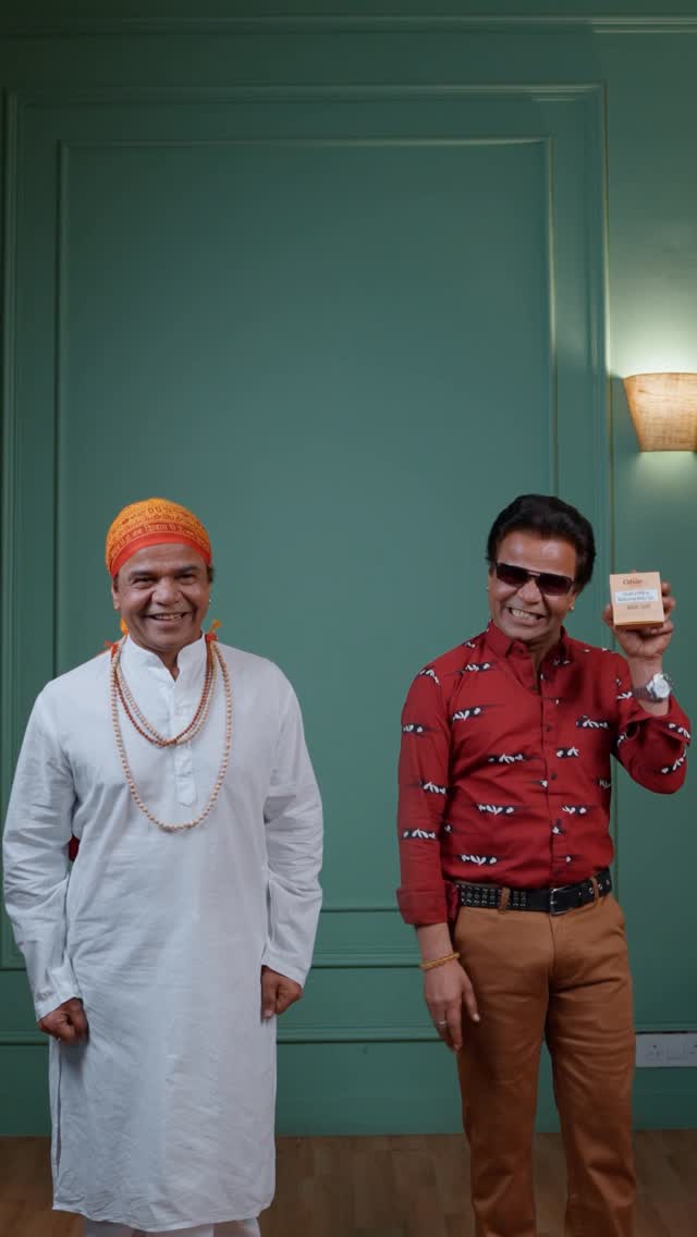 Instagram post by @rajpalofficial for GHAR SOAPS. Caption reads: “Pandit ji ki tanning itni ziddi thi…
mantra bhi....