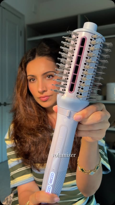 Instagram post by @kiranjmeghani for Revlon Hair Tools. Caption reads: [...] tool?! yes please!! using the new....