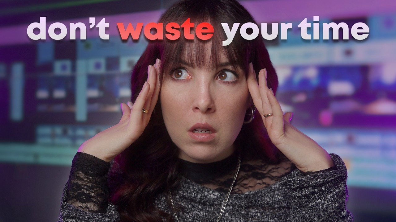 YouTube post by @lilafromyoutube for Adobe Spark. Caption reads: If I Had to Learn Video Editing Again, I’d Do THIS.