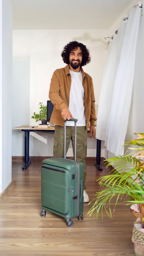 Instagram post by @siddharthajoshi for Samsonite. Caption reads: [...] make that game a lot easier? The new....