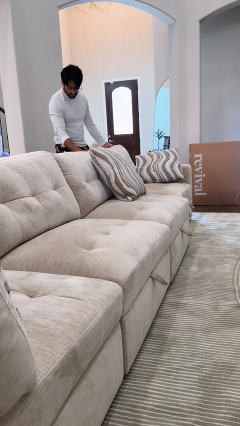 Instagram post by @journeywithdrish for Revival. Caption reads: In this series of turning our house into a home,....