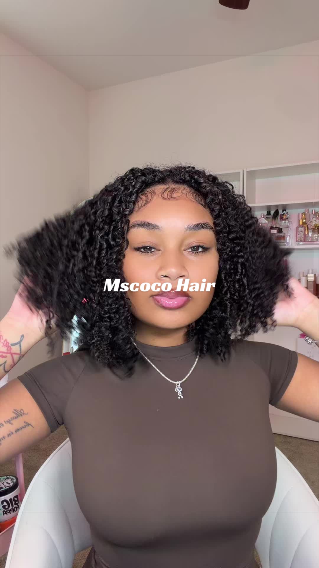 TikTok post by @simplyprettyy for Mscoco Hair. Caption reads: this is literally my hair😍😍😍😍 @Mscoco Hair....