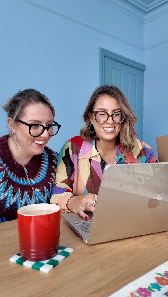 Instagram post by @roisinquinn for Canva. Caption reads: What do you prefer the wall lights or lamps?....