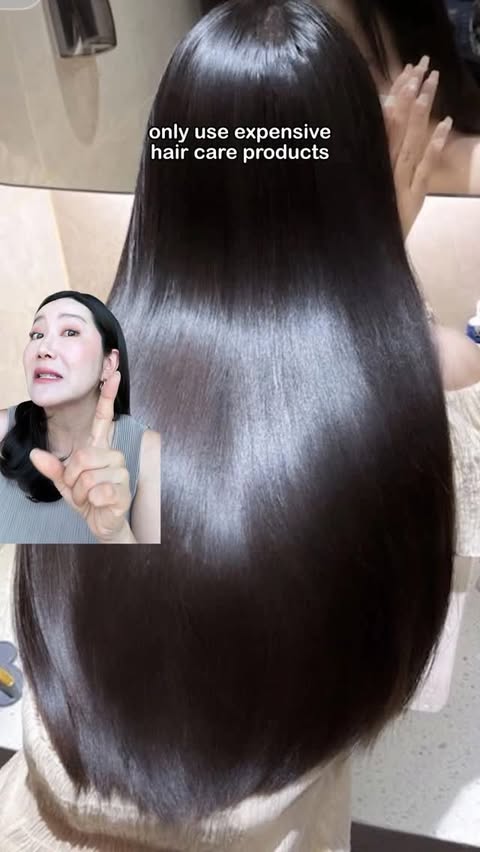 Instagram post by @euniunni for mise en scène. Caption reads: COMMENT “HAIR” for the discounted link! You don’t....