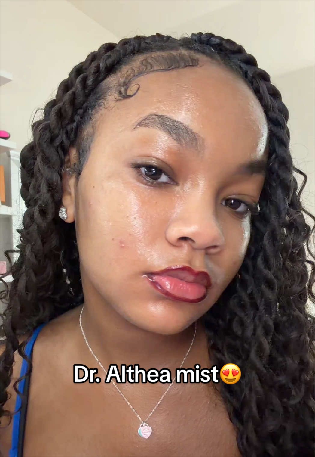 TikTok post by @_.maddygrace for Dr. Althea. Caption reads: [...] easily like mine, you need to try it ✨....