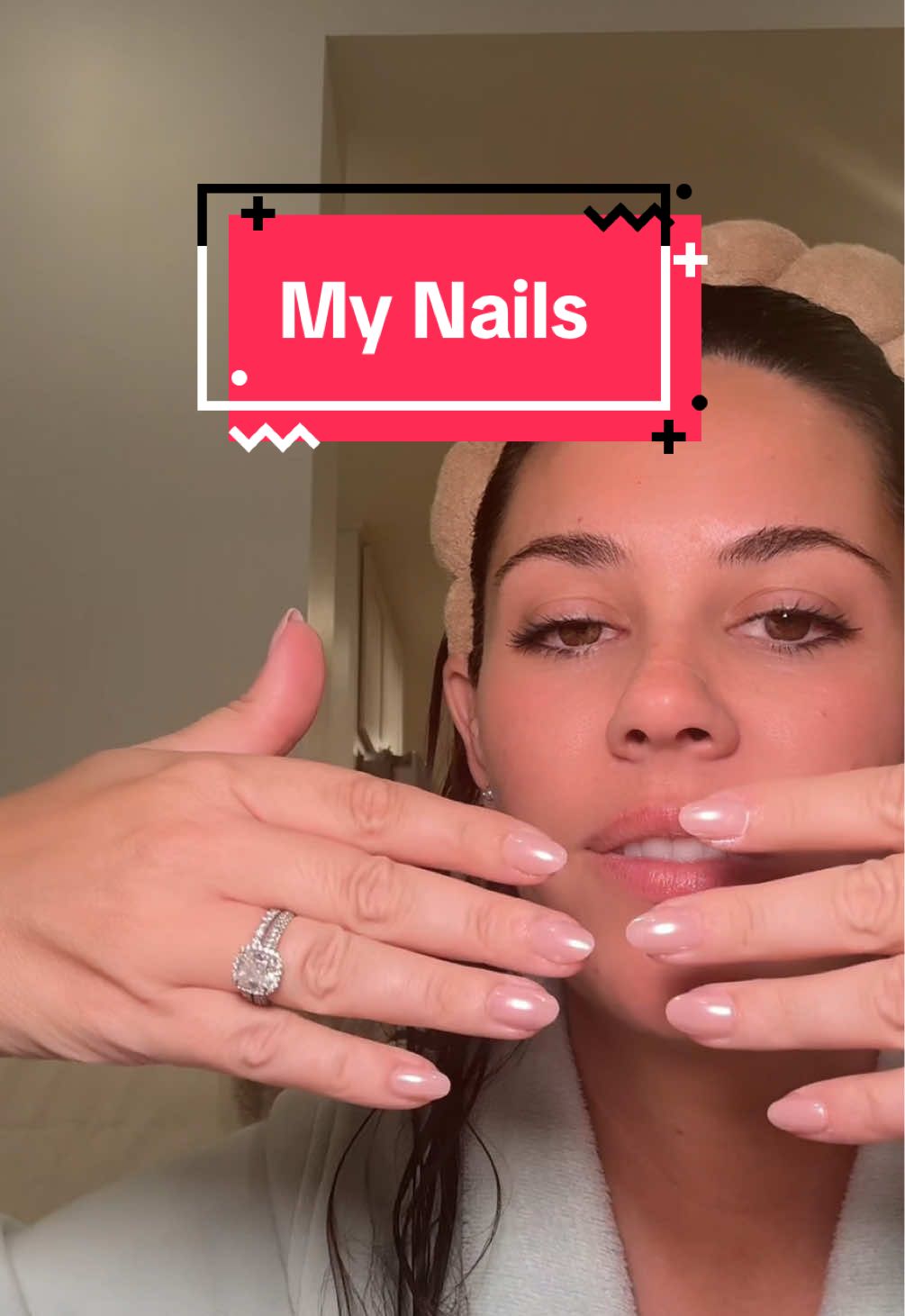 TikTok post by @melissarosewest for Glamnetic. Caption reads: [...] your time & money back ladies! ✨💅🏻....