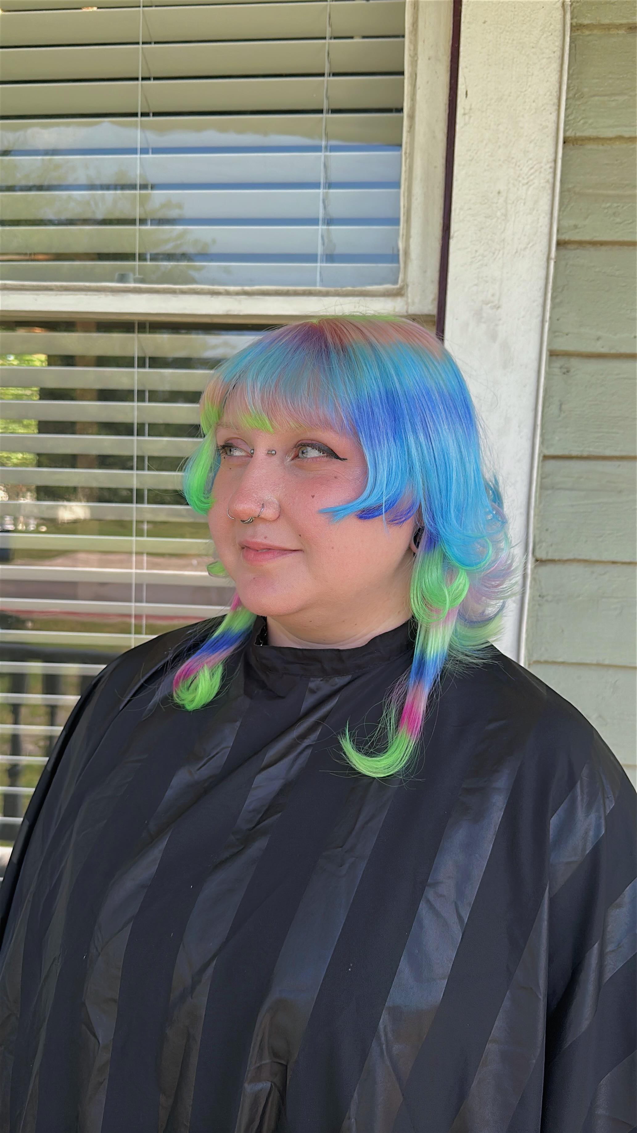 Instagram post by @angelringhair for Saloncentric. Caption reads: Thank you @pulpriothair for helping me turn my....
