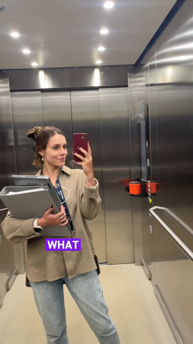 Instagram post by @elina_in_science for Unriddle. Caption reads: 🔬 Welcome to my day as a lab tech in spatial....