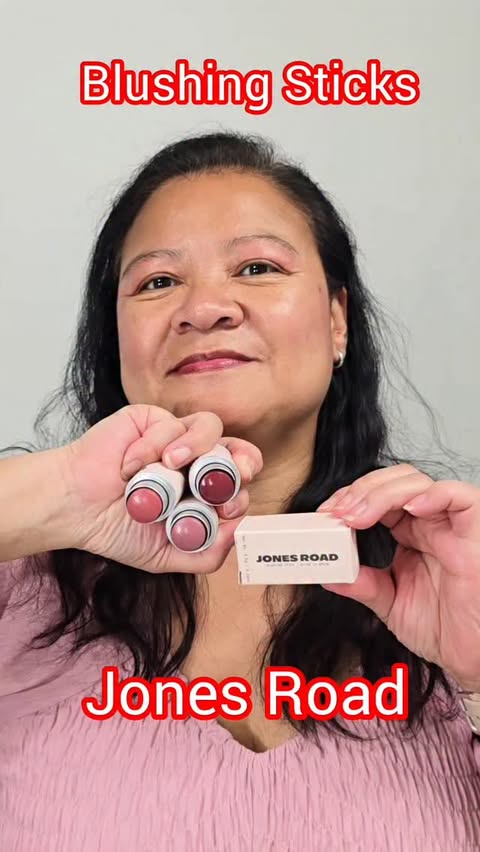 Instagram post by @iceeresults for Jones Road Beauty. Caption reads: @jonesroadbeauty The New Blushing Sticks keeping....