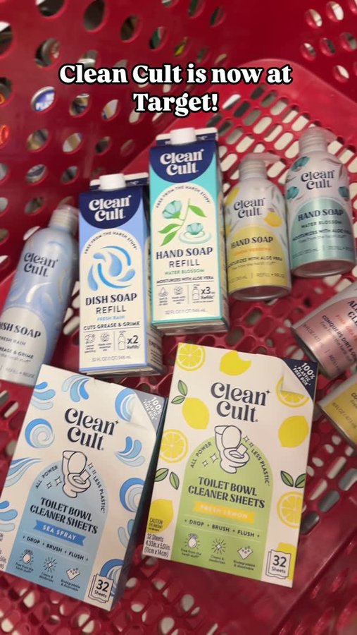 Instagram post by @trendyfavefinds for Cleancult. Caption reads: Say hello to a cleaner clean with @cleancult, now....