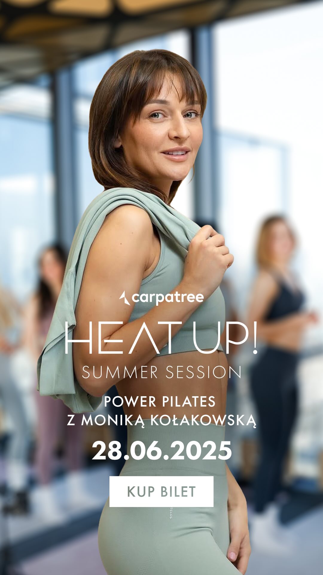 Instagram post by @monikolakowska for Carpatree. Caption reads: W końcu możemy to ogłosić! 📣 Startujemy z serią....