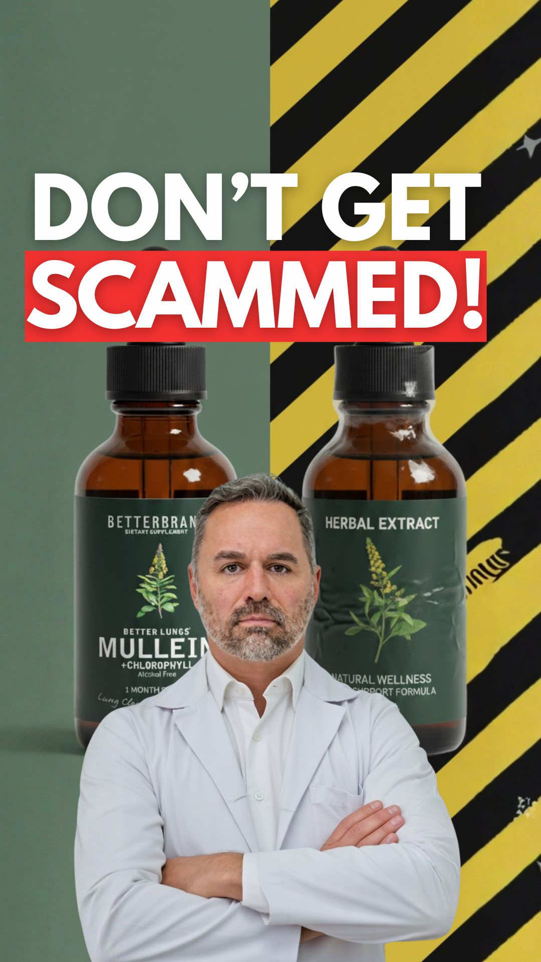 TikTok post by @drchrispharmd for BetterBrand. Caption reads: [...] to only purchase from the verified....
