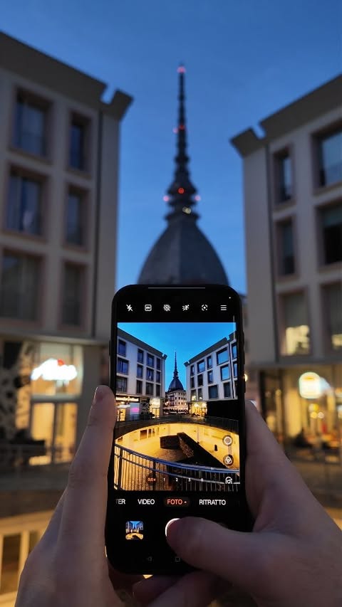 Instagram post by @davidetorchiaph for OPPO. Caption reads: [...] it, and make it yours. Powered by....