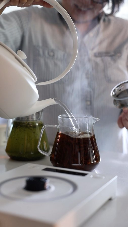 Instagram post by @kenjilopezalt for BALMUDA. Caption reads: It was a privilege to collaborate with renowned....