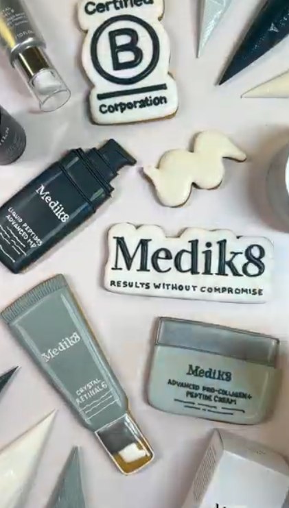 Instagram post by @baked.by.steph for Medik8. Caption reads: Get ready with us: Halloween edition

Trick or....