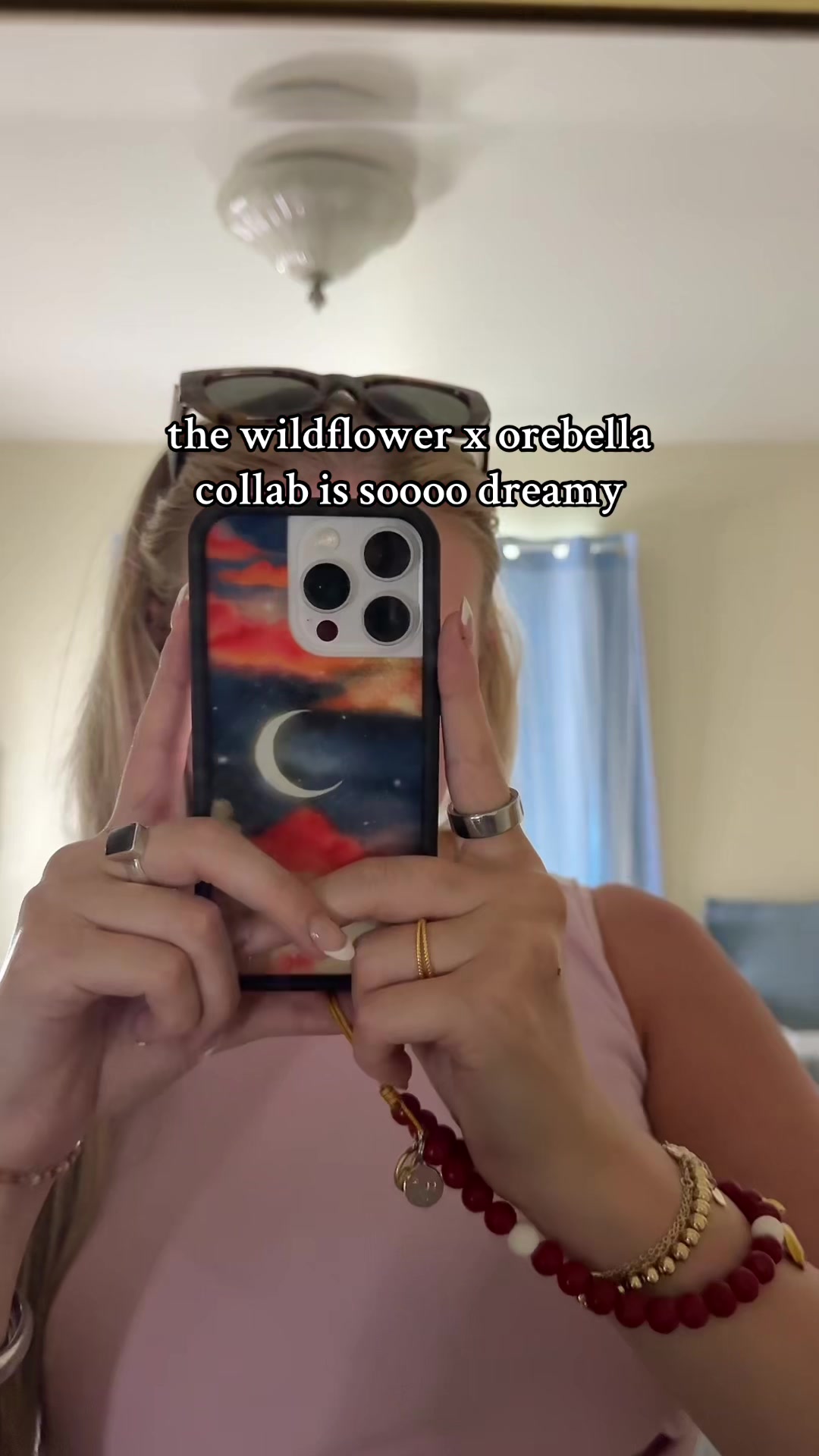 TikTok post by @babybelcheese444 for Wildflower Cases. Caption reads: [...] #devonleecarlson #sydneycarlson @Wildflower....