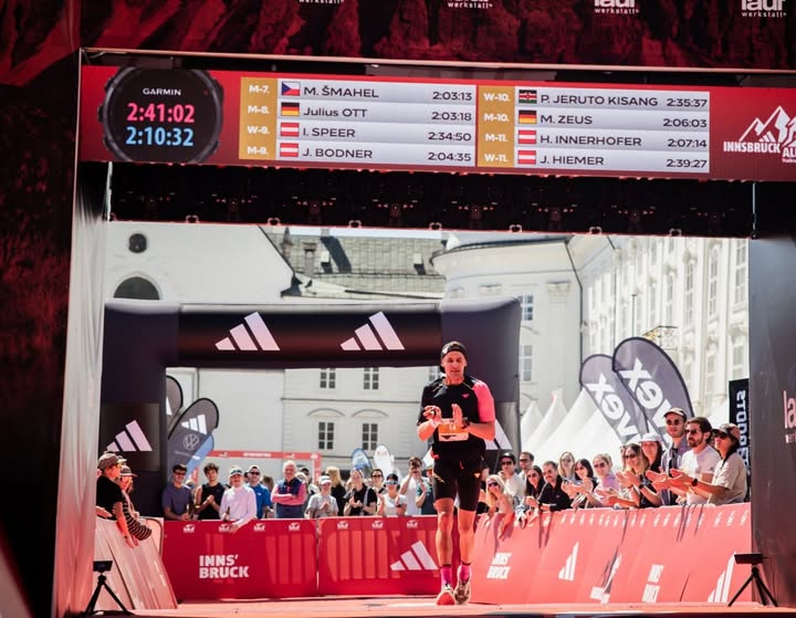 Instagram post by @hannesnamberger for Suunto. Caption reads: [...] • • • @dynafit @shokz_dach @suunto....