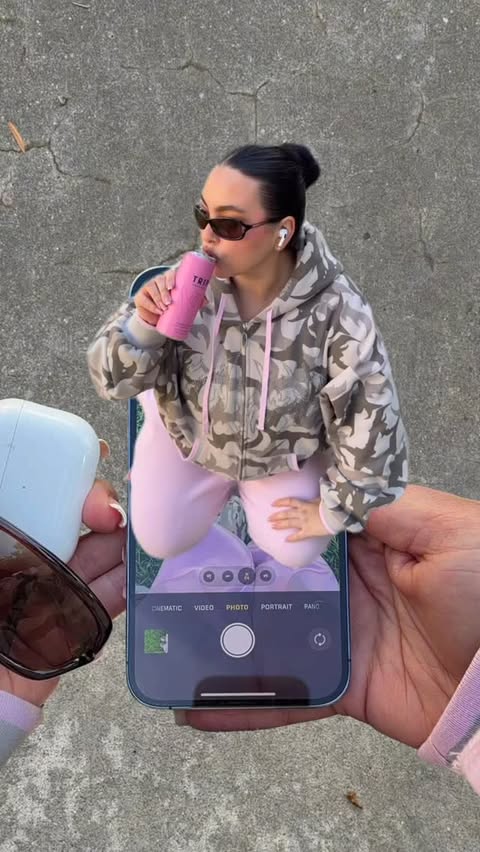 Instagram post by @avericamille for Drinks TRIP. Caption reads: starting the year right with a morning walk +....