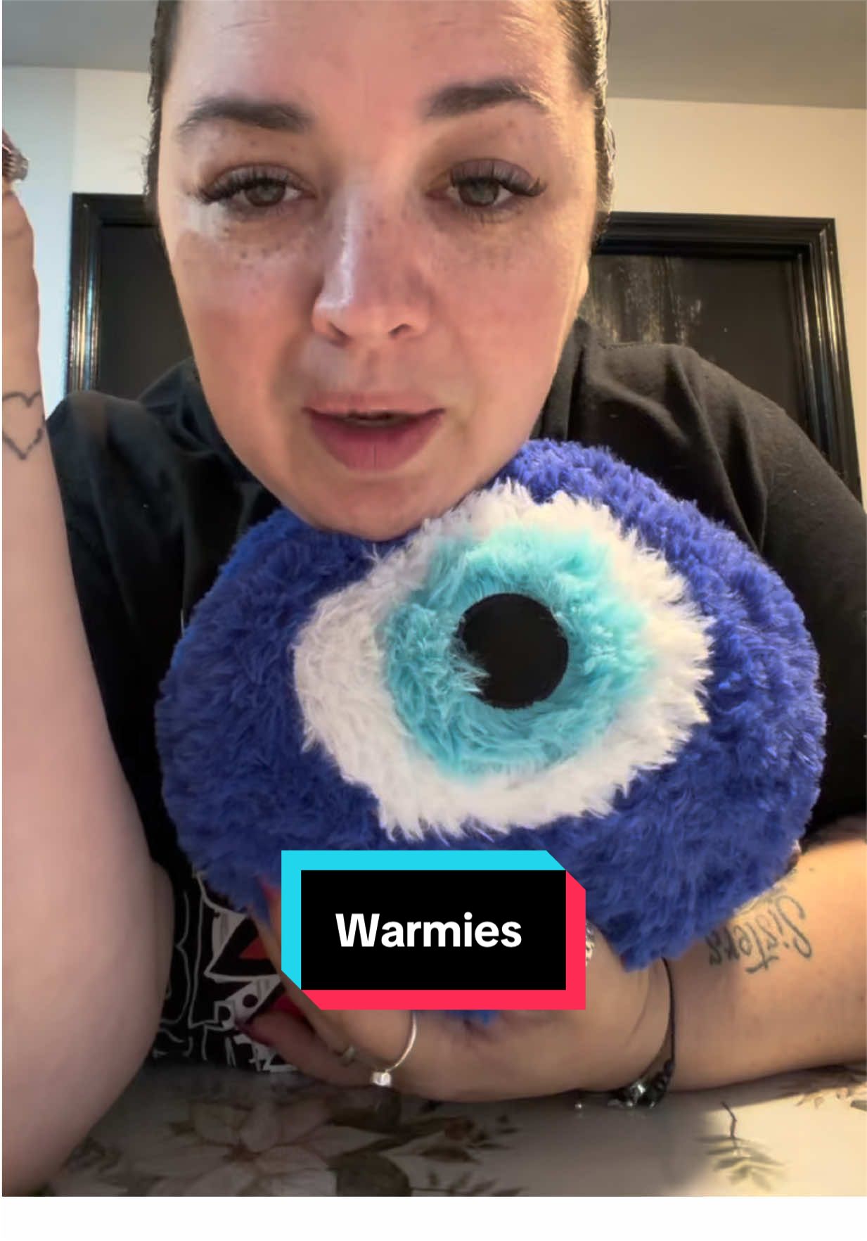 TikTok post by @krissy.929 for Warmies. Caption reads: @Warmies.