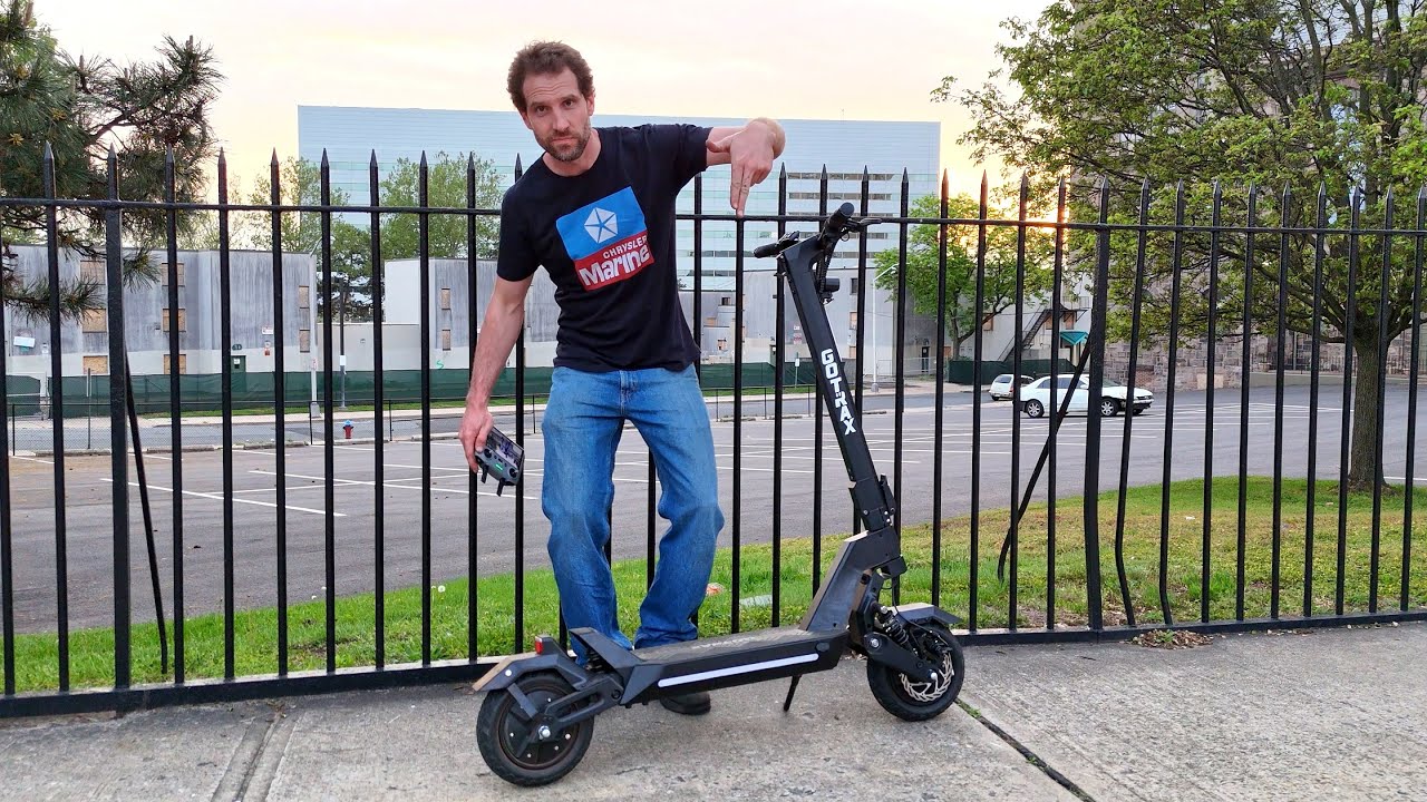 YouTube post by @NNKH2 for Gotrax. Caption reads: GOTRAX GX1 Electric Scooter Review/Range Test -....