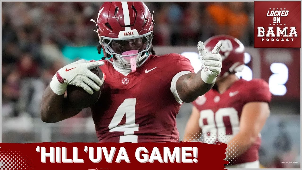 YouTube post by @LockedOnBama for Peloton. Caption reads: INCREDIBLE WEEKEND: Ty Simpson's Rise From Bench....