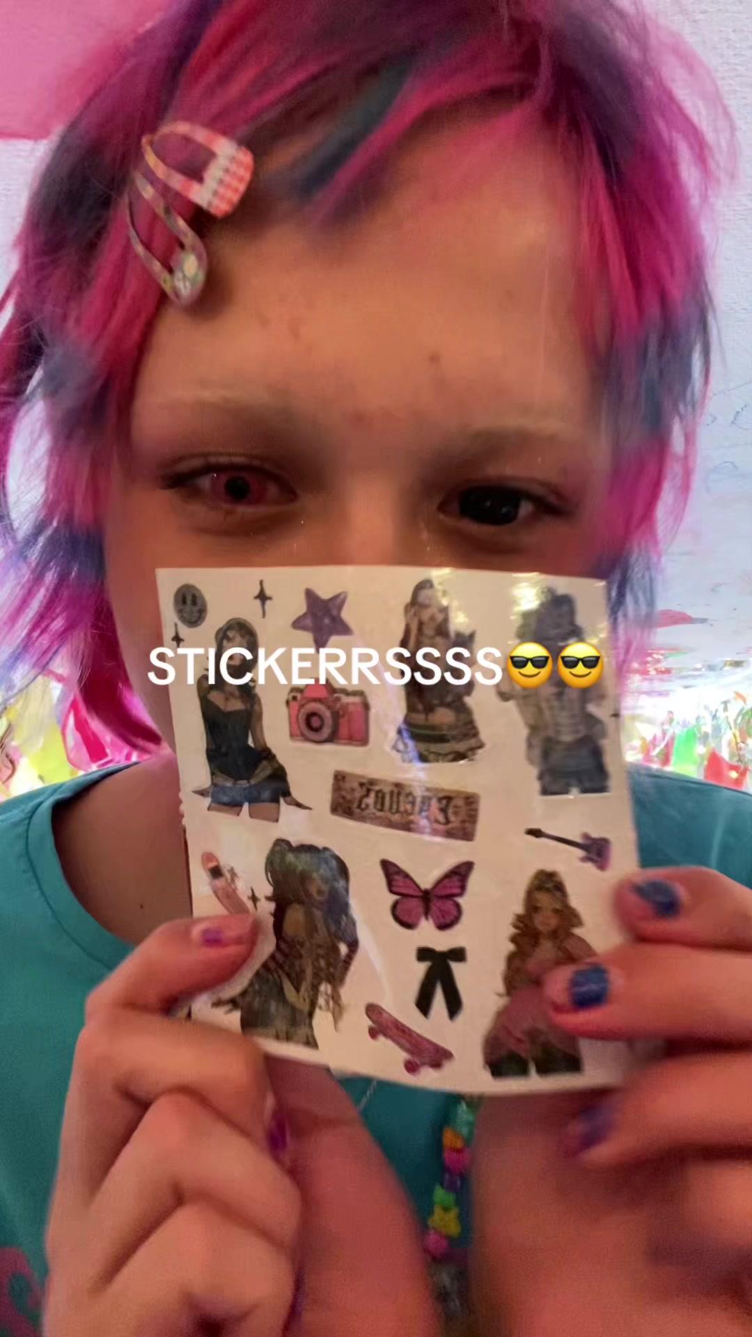 TikTok post by @toowoomba_ for EYEVOS. Caption reads: I am going to be a little alien bug 🤩 @EYEVOS....
