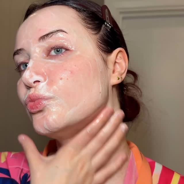 Instagram post by @youglowgrrl for Theinkeylist. Caption reads: PM skincare sounds 😴🌙🔊

Products....