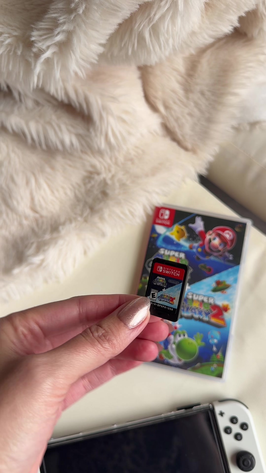 TikTok post by @krystaldunn_ for QVC. Caption reads: Mario will always be superior! @QVC, Inc .