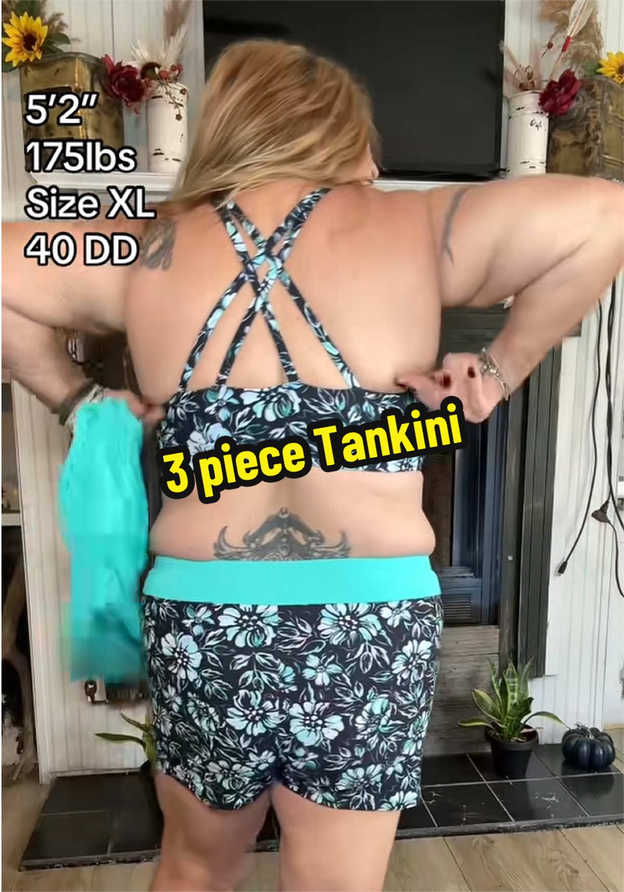 TikTok post by @wendi.tts for Tempt Me Swimsuits. Caption reads: [...] Modest Swimwear DealsForYouDays @@Tempt Me....