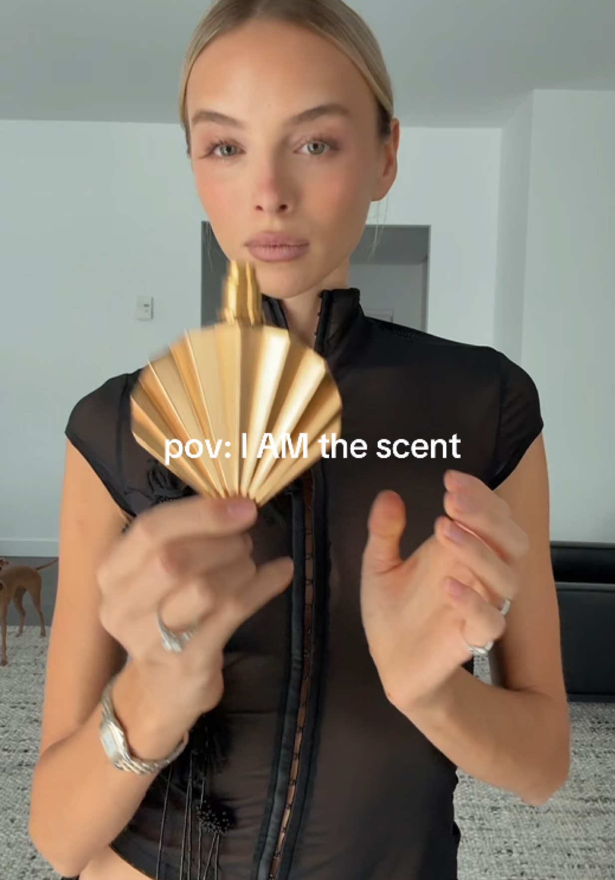 TikTok post by @marielounurk for NINA RICCI. Caption reads: let me introduce you my latest obsession @Nina....