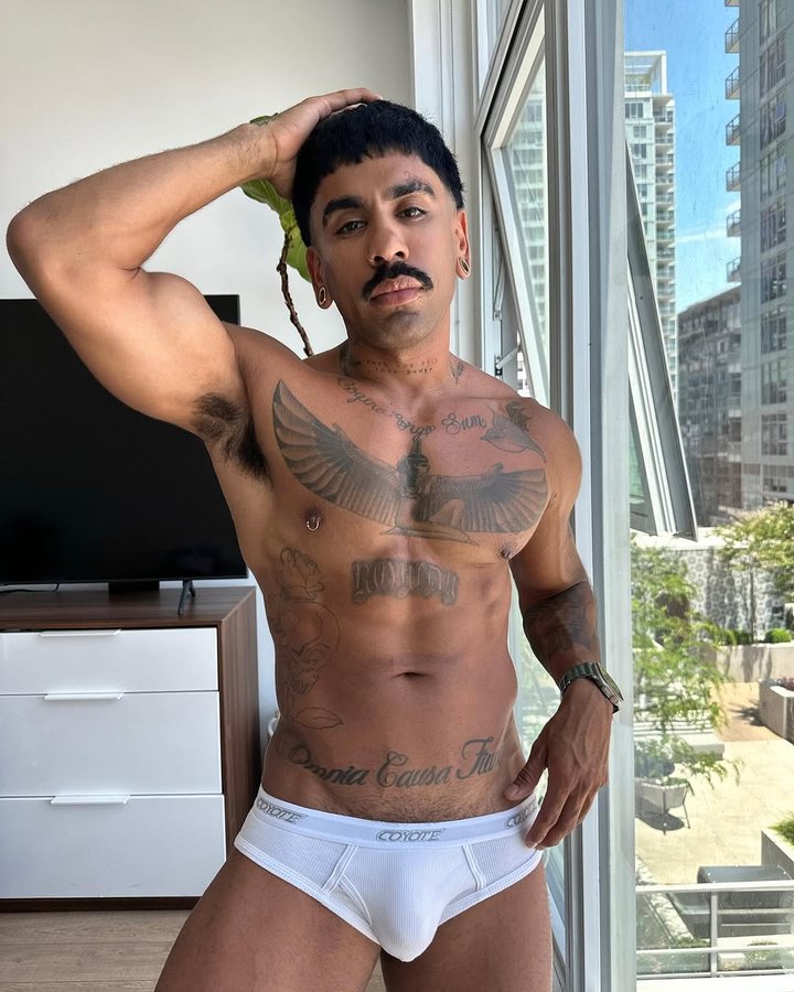 Instagram post by @bodybymarkee for Coyote Jocks. Caption reads: Peace of mind ⛅️.