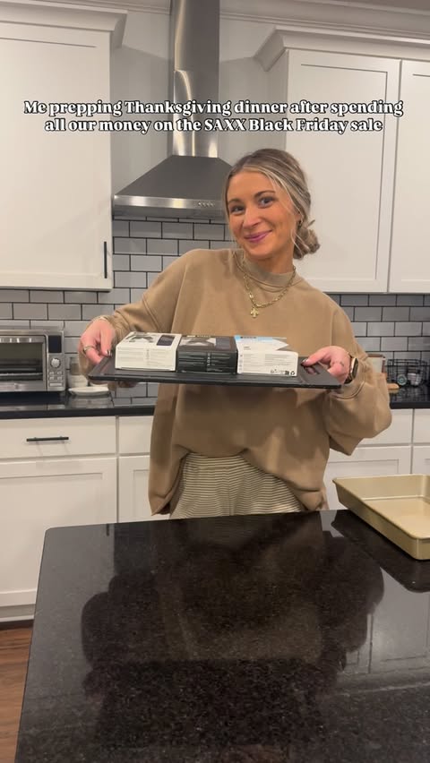 Instagram post by @casey_cofer for SAXX Underwear. Caption reads: [...] 30% off sitewide and 40% off select....