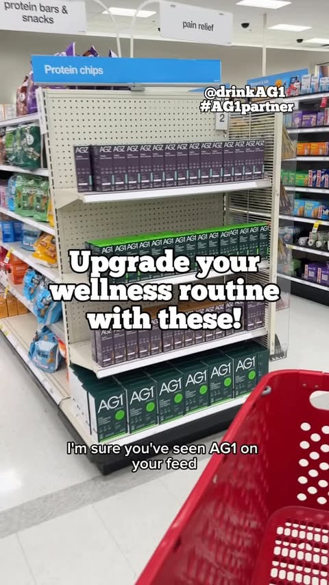 Instagram post by @targettakesmypaycheck for AG1. Caption reads: (#sponsored) I'm sure you've seen AG1 on your feed....