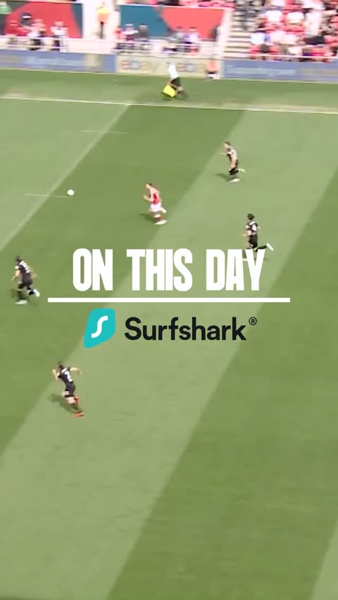 Instagram post by @bristolcityfc for Surfshark. Caption reads: [...] moments and stay safe online with Surfshark....