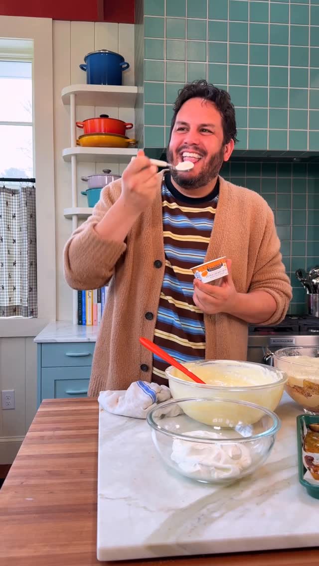 Instagram post by @grossypelosi for Icelandic Provisions. Caption reads: Where are my salted caramel and banana fans? If....