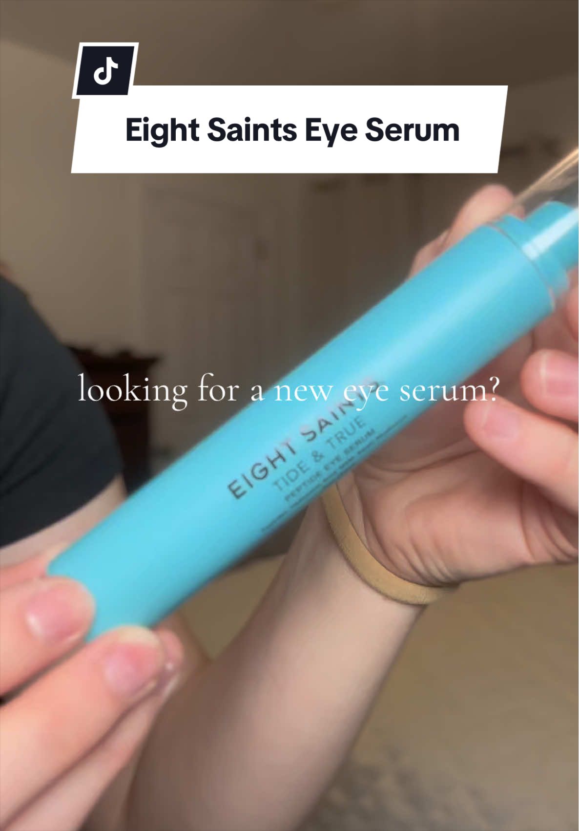 TikTok post by @hannahnbunn for Eight Saints Skincare. Caption reads: @Eight Saints Skincare the applicator is what sold....