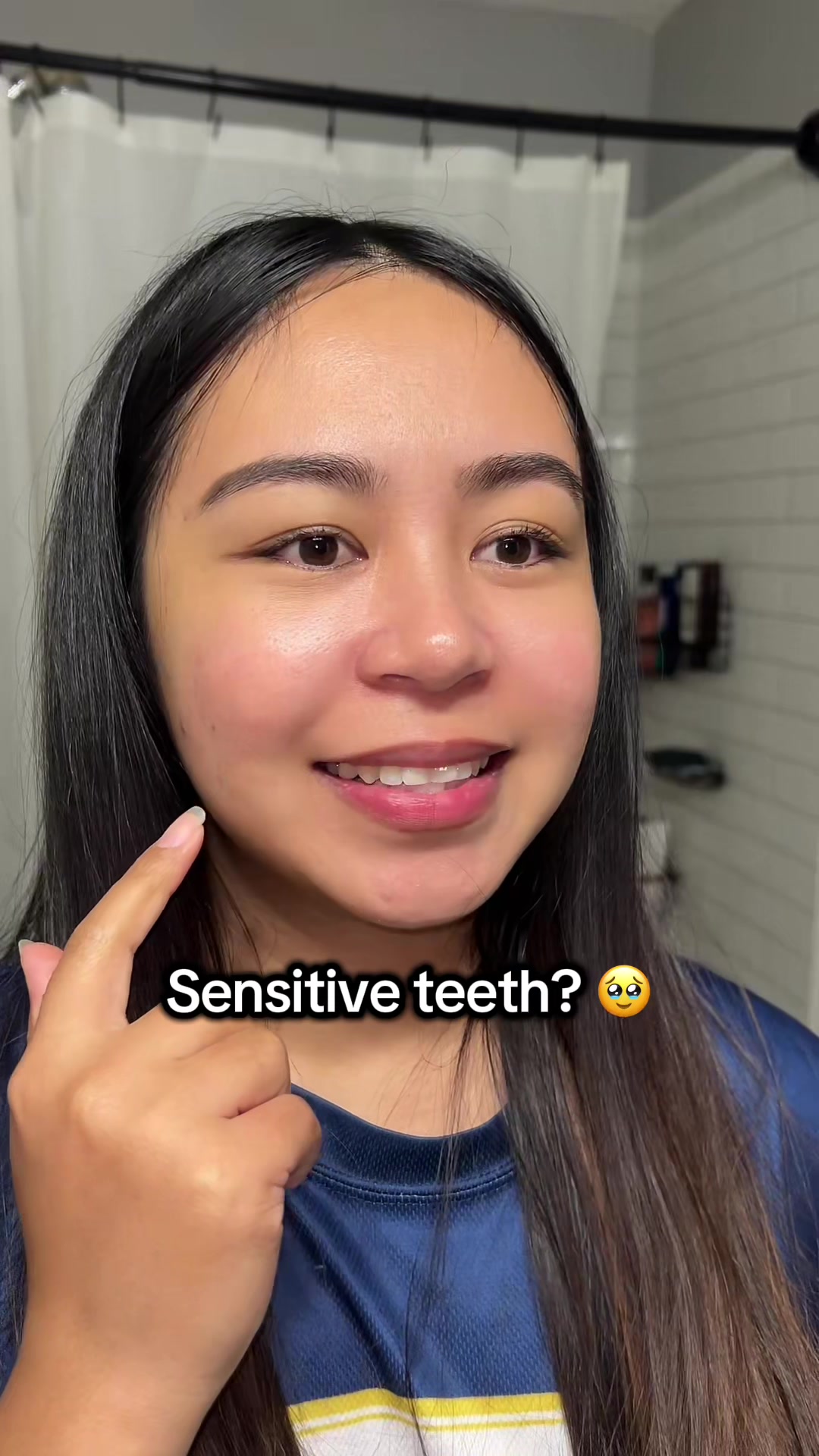 TikTok post by @christine.things for Davids Natural Toothpaste. Caption reads: Non-toxic oral care routine 🪥✨ Trying David’s....