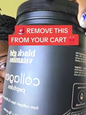 TikTok post by @charleneshares for Black Girl Vitamins. Caption reads: [...] TikTok Shop deal before it's gone!....