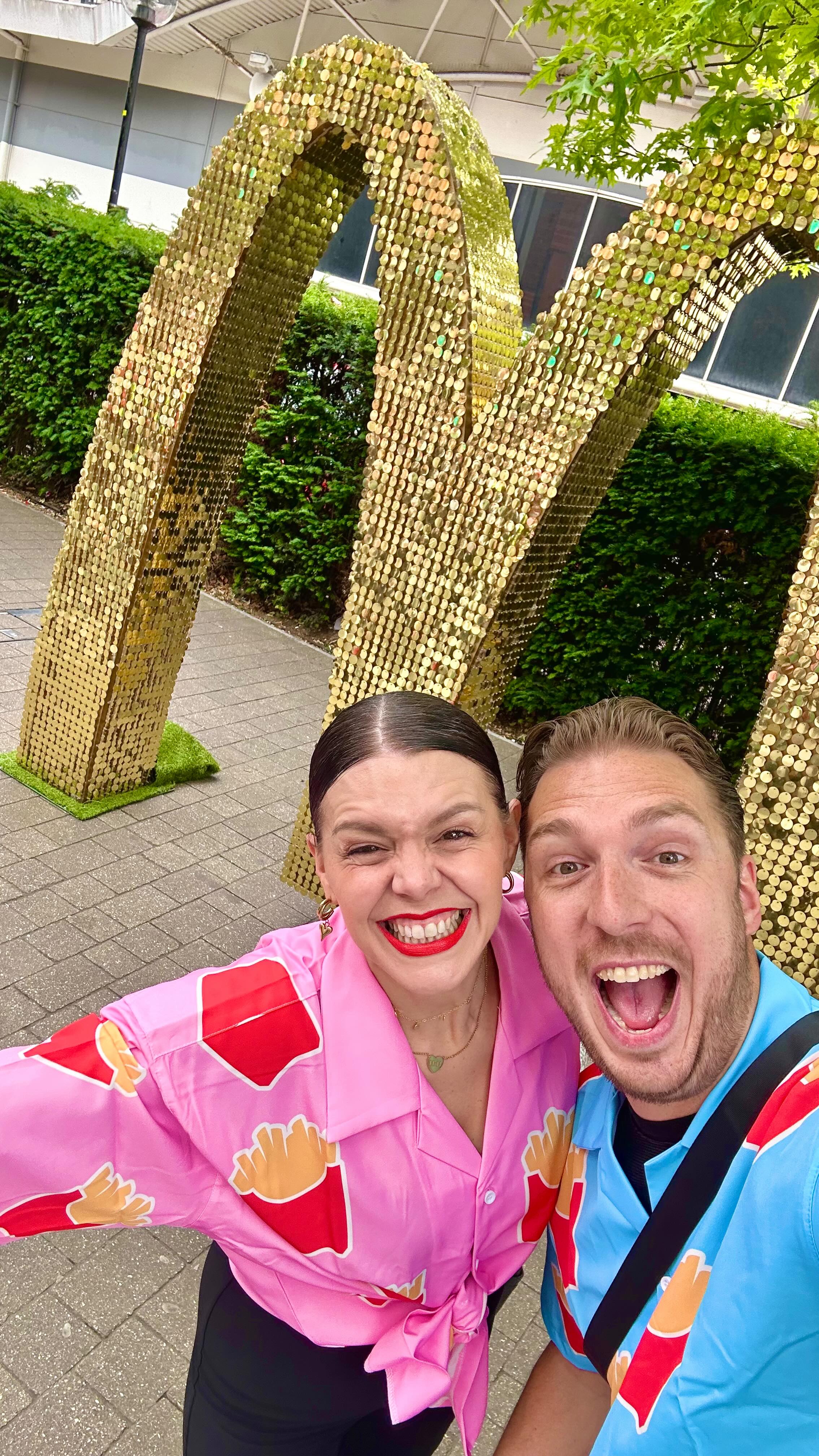 Instagram post by @ladbabyofficial for McDonald's. Caption reads: #AD | When @mcdonaldsuk arrange the best Father’s....