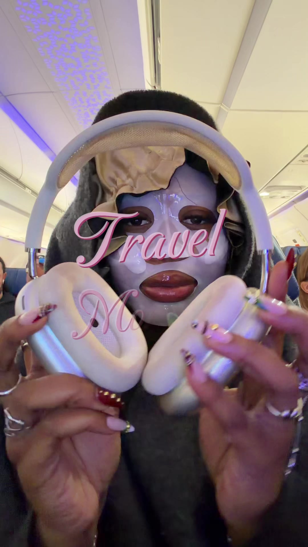 TikTok post by @debb.leo for Youth To The People. Caption reads: [...] good travel day! But this day was longggg....